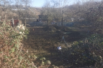 view of an allotment ready to be planted