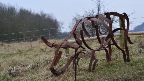 Sculpture trail at Woodside Farm, Gavin Henderson