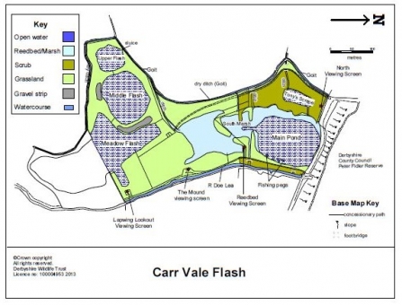 Carr Vale reserve map 