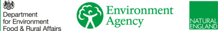 defra environment agency and natural england logos