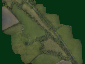 Drone image taken before works (Copyright ACE Nature)