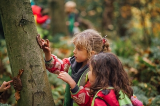 Children playing, Helena Dolby for Sheffield & Rotherham Wildlife Trust