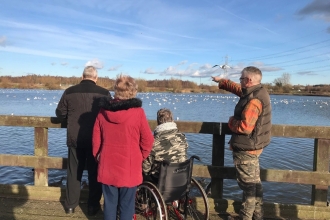 Community groups enjoying nature in Chesterfield, Helen Mitchem