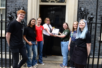 The Wildlife Trusts' youth ambassadors go to No.10