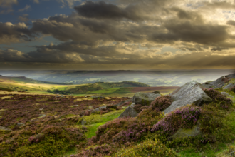 A view of the peak district national park