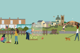 illustration for neighbourhood nature plan