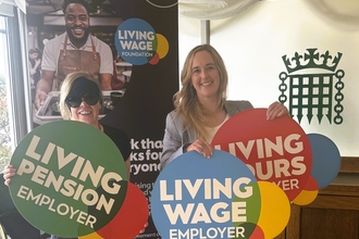 Chief Executive Dr Jo Smith and Director of Values and Resilience Alex Rogers represented the Trust at the Living Wage Foundation’s Parliamentary Reception