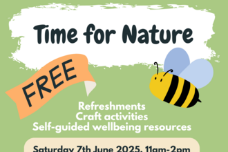Poster with information about the Time for Nature event