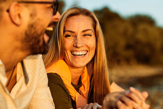 Friends outside enjoying nature