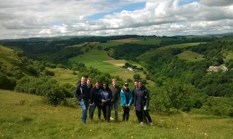 British Business Bank volunteers at Priestcliffe Lees, Julia Gow