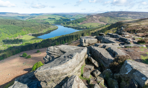 View of Thornhill from Bamford Edge