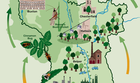 Derbyshire Climate Change Map