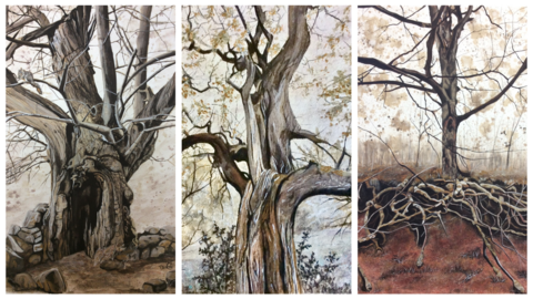 D Green Tree Artwork