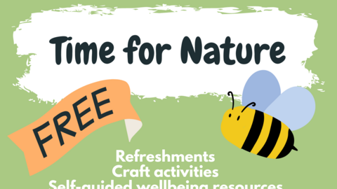 Poster with information about the Time for Nature event