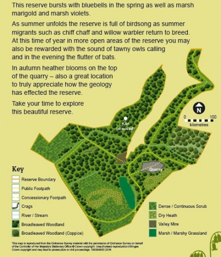 Carvers Rocks reserve map