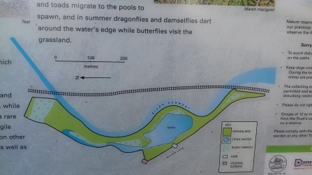 Wyver Lane nature reserve map