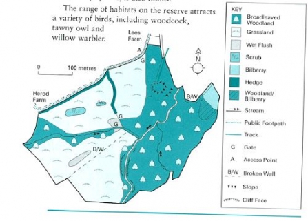 Long Clough reserve map