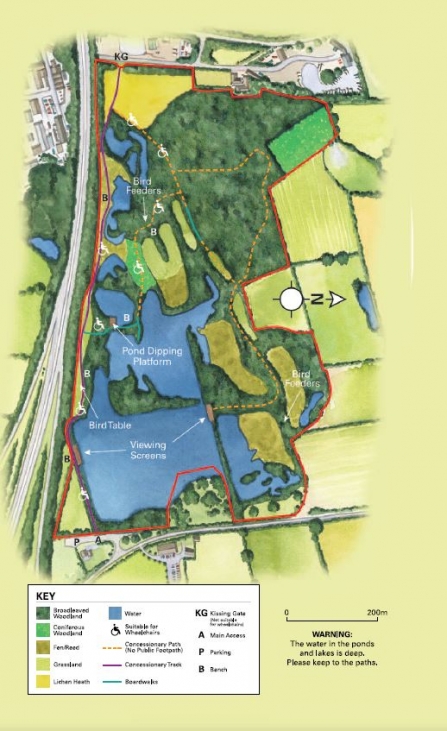 Hilton Gravel Pits map