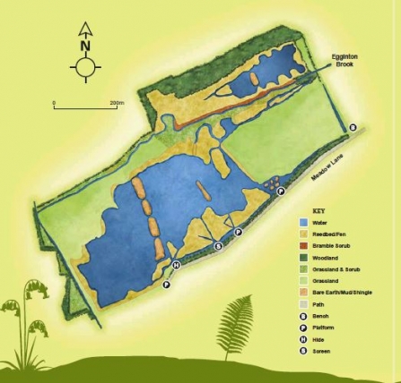 Willington Gravel Pits reserve map