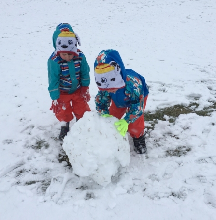 Child & snow