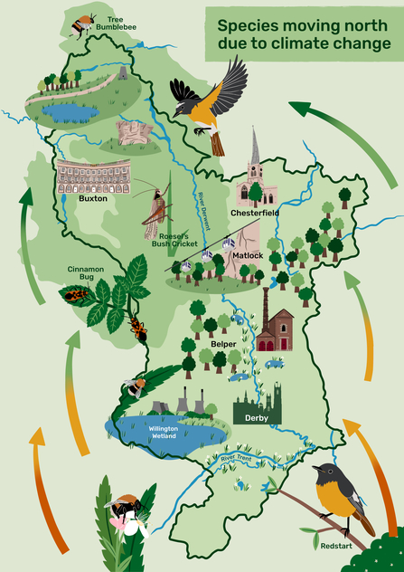 Derbyshire Climate Change Map