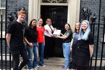 The Wildlife Trusts' youth ambassadors go to No.10