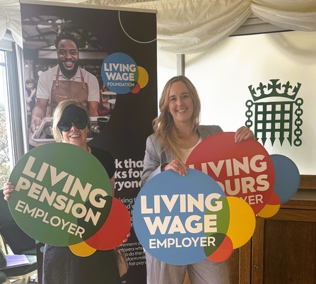 Chief Executive Dr Jo Smith and Director of Values and Resilience Alex Rogers represented the Trust at the Living Wage Foundation’s Parliamentary Reception