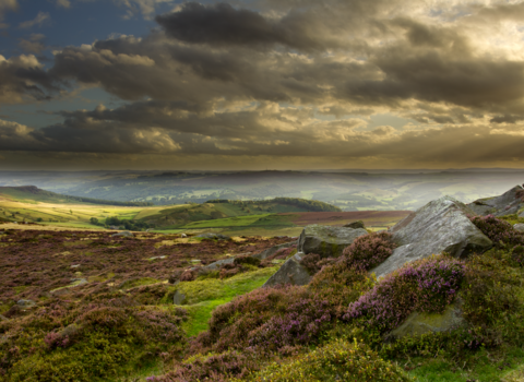 A view of the peak district national park