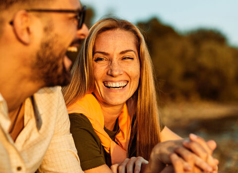 Friends outside enjoying nature
